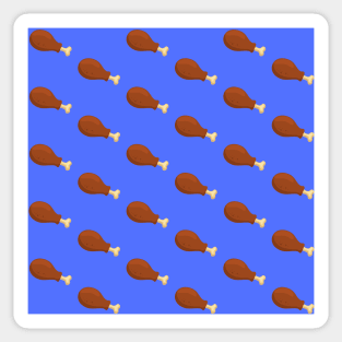 Chicken Leg - Blue Sticker